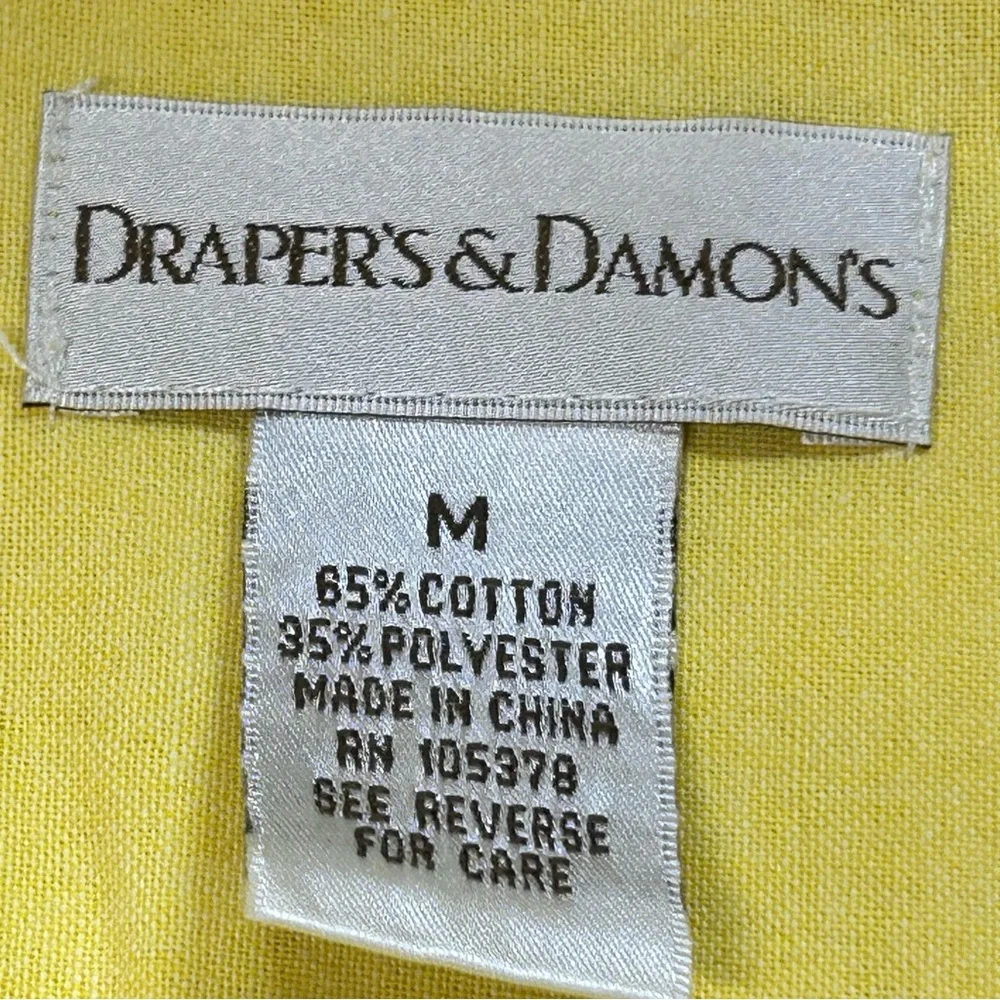 Draper's & Damon's Yellow‎ 3 pc set size medium